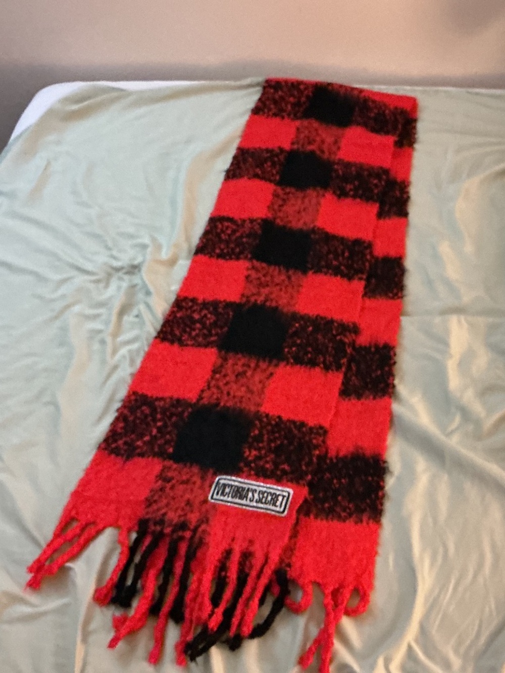 Victoria’s Secret large plaid scarf